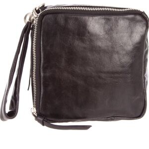 HOBO Samantha black leather wristlet
